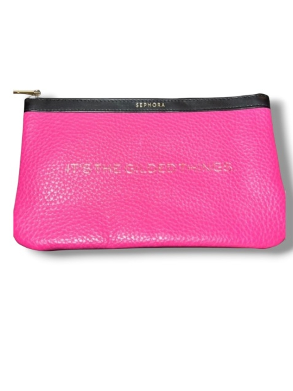Sephora Collection It’s The Gilded Things Bag Clutch Hot Pink Cosmetics Pouch